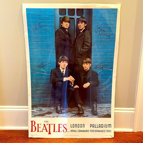 1964 THE BEATLES London Palladium POSTER 24x36" - Picture 1 of 13